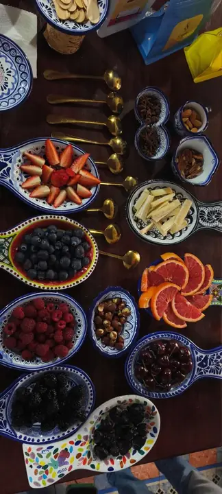 Frutas y especias para entrenamiento sensorial